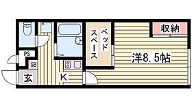 レオパレス桜舞 202 ｜ 兵庫県姫路市御立東6丁目4-4（賃貸アパート1K・2階・23.18㎡） その2