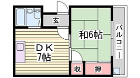 シャトー睦 302 ｜ 兵庫県姫路市安田4丁目49-13（賃貸マンション1DK・3階・24.50㎡） その2