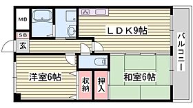 プランドール柳井  ｜ 兵庫県姫路市北平野5丁目（賃貸マンション2LDK・2階・48.00㎡） その2