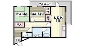 ベアード水上  ｜ 兵庫県姫路市西中島（賃貸マンション2LDK・4階・49.48㎡） その2