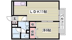 エバーグレースII  ｜ 兵庫県たつの市龍野町北龍野（賃貸アパート1LDK・1階・39.74㎡） その2