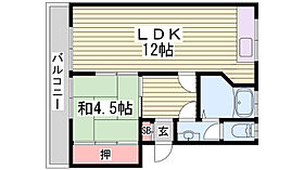 北山マンション  ｜ 兵庫県姫路市御立中7丁目（賃貸マンション1LDK・3階・30.00㎡） その2