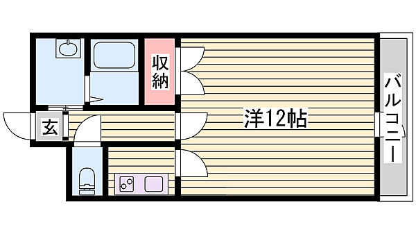 坪田ビル ｜兵庫県姫路市東今宿3丁目(賃貸マンション1R・4階・36.00㎡)の写真 その2