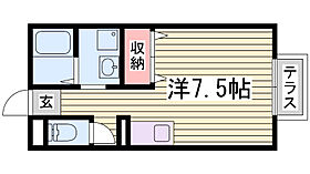 メゾンドール  ｜ 兵庫県姫路市書写（賃貸アパート1K・1階・23.40㎡） その2