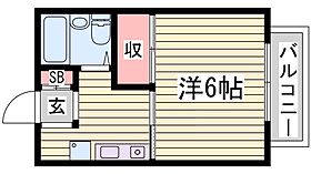 レッセ・フェール新在家  ｜ 兵庫県姫路市新在家中の町（賃貸アパート1K・1階・19.87㎡） その2