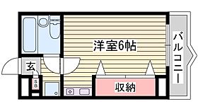 サンパレス21姫路  ｜ 兵庫県姫路市網干区新在家（賃貸マンション1R・6階・16.73㎡） その2