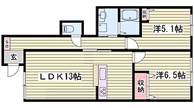 ヴィラーチェ今宿　A棟  ｜ 兵庫県姫路市東今宿6丁目（賃貸アパート2LDK・1階・58.95㎡） その2