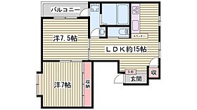 SKビル  ｜ 兵庫県姫路市坂元町（賃貸マンション2LDK・4階・70.00㎡） その2