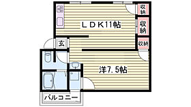 ＳＩＳＡ野里  ｜ 兵庫県姫路市野里（賃貸アパート1LDK・2階・43.37㎡） その2