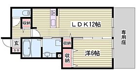 サンセール加佐Ｂ棟  ｜ 兵庫県三木市加佐（賃貸アパート1LDK・1階・45.41㎡） その2