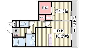 セジュール東阿保　B棟  ｜ 兵庫県姫路市四郷町東阿保（賃貸アパート1LDK・2階・42.86㎡） その2