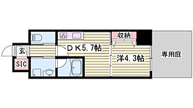 ベラ・ルーナ  ｜ 兵庫県姫路市豊沢町（賃貸マンション1DK・3階・30.28㎡） その2