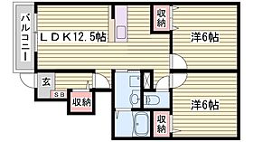 アンジュＴ  ｜ 兵庫県神崎郡福崎町西田原1820番地1（賃貸アパート2LDK・1階・55.23㎡） その2