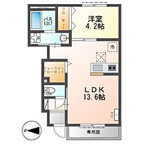 ブリランテ  ｜ 兵庫県姫路市北今宿3丁目（賃貸アパート1LDK・1階・43.19㎡） その2