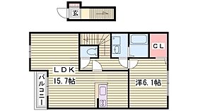 ロイヤルシャトーＭ  ｜ 兵庫県姫路市別所町小林（賃貸アパート1LDK・2階・54.06㎡） その2