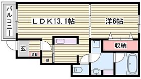 メゾンカルム  ｜ 兵庫県神崎郡福崎町福崎新15番地3（賃貸アパート1LDK・1階・45.09㎡） その2