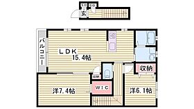 プロヌーブ砥堀  ｜ 兵庫県姫路市砥堀（賃貸アパート2LDK・2階・68.75㎡） その2