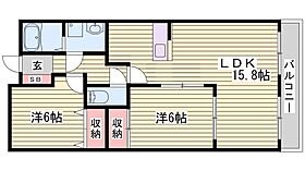 サンヒルズ岡田  ｜ 兵庫県姫路市岡田（賃貸マンション2LDK・2階・60.36㎡） その2