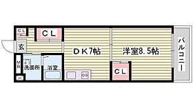 セルジュＹＳ姫路  ｜ 兵庫県姫路市南畝町2丁目（賃貸マンション1DK・6階・31.45㎡） その2