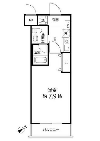 神奈川県座間市相模が丘1丁目(賃貸マンション1K・2階・22.88㎡)の写真 その2