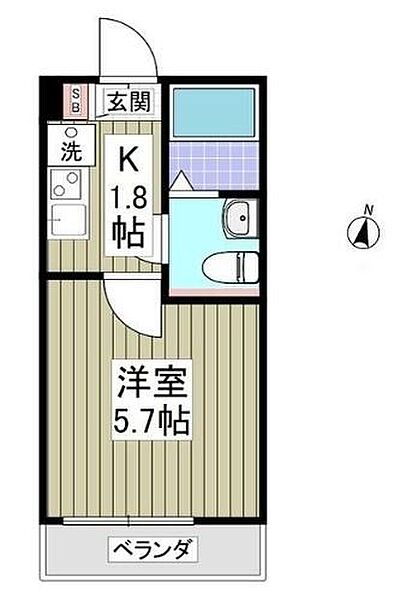 神奈川県座間市相武台3丁目(賃貸アパート1K・2階・17.90㎡)の写真 その2
