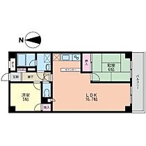 神奈川県相模原市南区上鶴間本町4丁目（賃貸マンション2LDK・4階・59.95㎡） その2