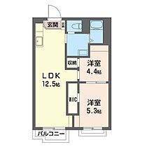 神奈川県相模原市中央区矢部4丁目（賃貸アパート2LDK・2階・48.00㎡） その2