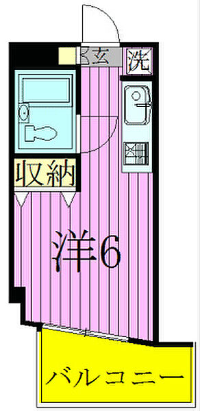 リヴェールナヴィア 203｜千葉県松戸市殿平賀(賃貸マンション1R・2階・16.62㎡)の写真 その2
