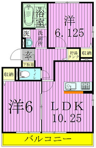 サンボナール（上矢切） 102｜千葉県松戸市上矢切(賃貸アパート2LDK・1階・52.55㎡)の写真 その2
