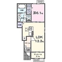 メゾン初富 103 ｜ 千葉県鎌ケ谷市初富24-41（賃貸アパート1LDK・1階・50.01㎡） その2