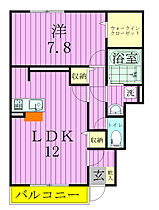 グリーンテリア第12 101 ｜ 千葉県松戸市金ケ作202-1（賃貸アパート1LDK・1階・53.47㎡） その2