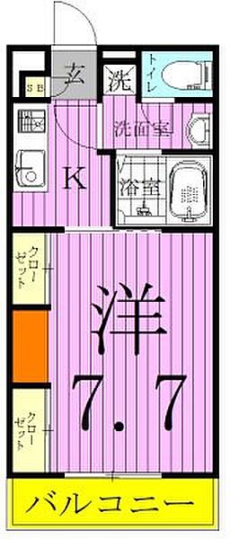 リブリ・インディゴ 206｜千葉県松戸市馬橋(賃貸アパート1K・2階・26.49㎡)の写真 その2