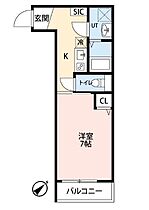 ル・カンフリエ新松戸 102 ｜ 千葉県松戸市新松戸３丁目206-2（賃貸アパート1K・1階・25.36㎡） その2