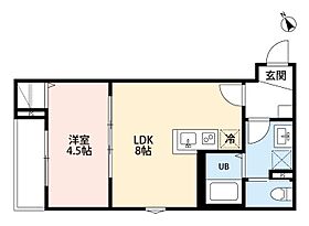 ELM　VISTA　B　（エルムヴィスタ　ビー） 103 ｜ 千葉県松戸市北松戸１丁目6-10（賃貸アパート1LDK・1階・29.81㎡） その2