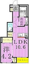 ラ・フォンテーヌ 101 ｜ 千葉県鎌ケ谷市北中沢２丁目13-2（賃貸アパート1LDK・1階・39.27㎡） その2