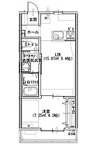 ラフィーヌ・ローズ 103 ｜ 千葉県松戸市新松戸４丁目286（賃貸アパート1LDK・1階・32.60㎡） その2