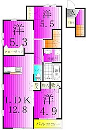 メゾンクレール日暮South 2階