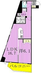 SOULAGEMENT 2階1LDKの間取り