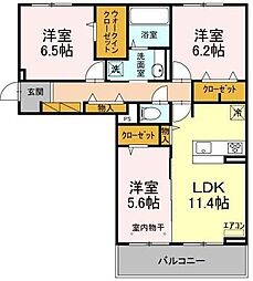 間取図画像 3LDK