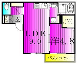 間取図画像 1LDK