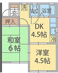 ファミールハイツB棟 1階
