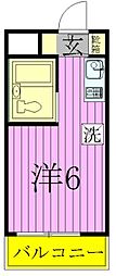 ウインベルソロ八柱No.5 ワンルームの間取図画像