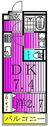 KEIAI RESIDENCE 五香II 1LDKの間取図画像