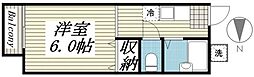 サンコーポA 1Kの間取図画像