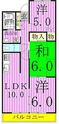 イーストコートエスケイ 3LDKの間取図画像