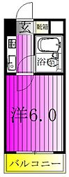 ジュネパレス新松戸第14 1Kの間取図画像