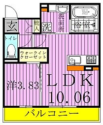 クレール白井 2階/202