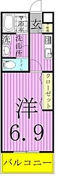 ニューウィンベル 1Kの間取図画像