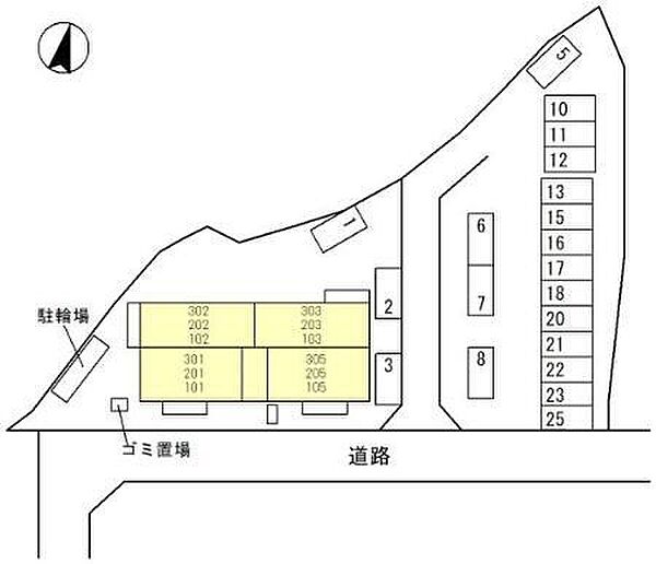 ラ・ヴェール杉尾台 301｜兵庫県神戸市北区杉尾台２丁目(賃貸アパート2LDK・3階・55.28㎡)の写真 その15