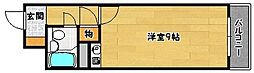 JR東海道・山陽本線 新長田駅 徒歩3分の賃貸マンション 4階ワンルームの間取り